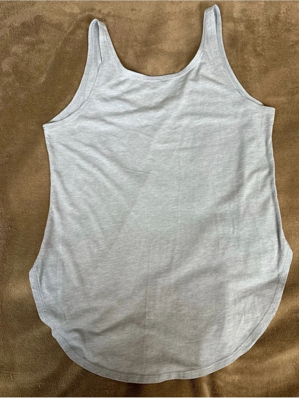 Fifth Sun Gym Cat Graphic Tank Top size Small Gray Athleisure Casual Tee Workout